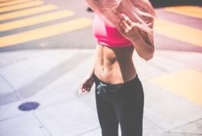 Exercises for weight loss of the abdomen and pages