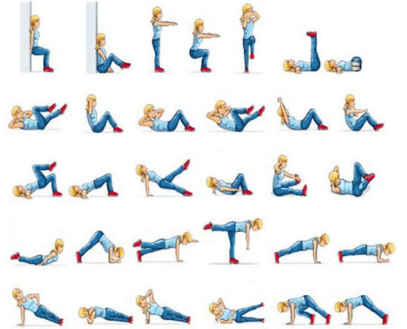 Exercises that run out at home
